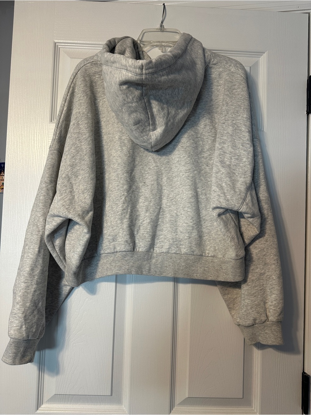GAP VintageSoft Cropped Hoodie- Grey - Picture 4 of 7